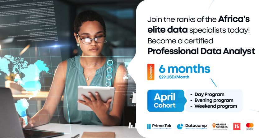 Certified Professional Data Analyst (online  - April 2026 intake)